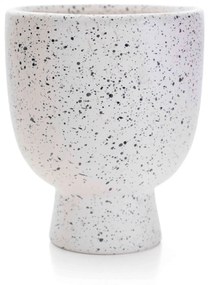 Cachepot Decorativo em Cerâmica Branco 14x11 cm - D'Rossi