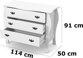 Cômoda Liz Branco – Patrimar Móveis