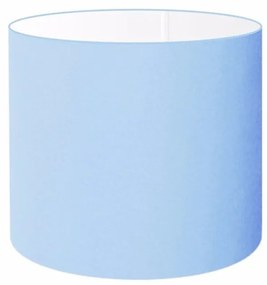 Cúpula Abajur Cilíndrica Cp-7013 Ø30x30cm Azul Bebê