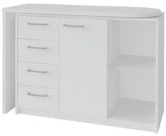 Mesa Escrivaninha Lagan e Estante Livreiro 90x187cm Lean A06 Branco -