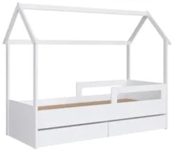 Cama Infantil Casinha Com 2 Gavetas Infix C06 Branco - Mpozenato