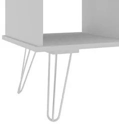 Mesa Escrivaninha Industrial 136cm Dhabi A06 Carvalho/Branco - Mpozena