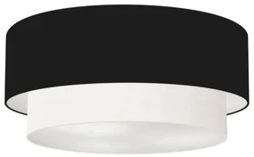 Plafon Para Corredor Cilíndrico SC-3024 Cúpula Cor Preto Branco