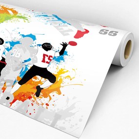 Papel de parede adesivo casual futebol americano