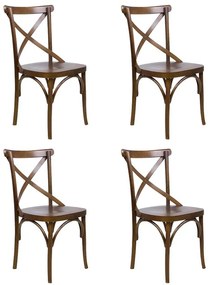 Conjunto 4 Cadeiras de Jantar X Espanha - Wood Prime 58220