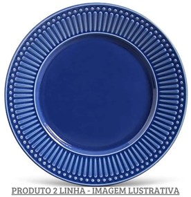 Prato Raso 26Cm Roma Azul Navy - Porto Brasil 2° Linha