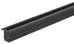 Perfil Led Embutir Aluminio Preto 18,5w 2700k 1m Archi