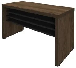 Mesa para Escritório 135cm Tamburato A06 Marrom/Preto - Mpozenato