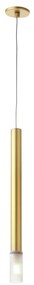 Pendente Flash Slim Ø3X34Cm Tubo Ponteira Vidro Metal Aluminio 01Xg9 -... (MARSALA)
