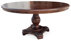 Mesa de Jantar Antique Redonda Madeira Maciça Eucalipto Design Clássico