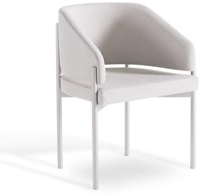 Cadeira Nancy Estofada Base Aço Carbono Pintura Metalizada