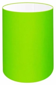 Cúpula em tecido cilíndrica abajur luminária cp-4012 18x25cm verde limão