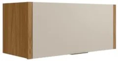 Armário Aéreo 80cm 1 Porta Basculante Da Vinci L06 Nature/Off White -