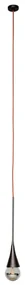 Pendente Jazz Single Flexível Cabo Rayon 09X40X150Cm 1Xe27 - Usina 520... (AV-M - Avelã Metálico)