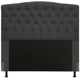 Cabeceira Greta Para Cama Box Casal 140 cm Linho - D'Rossi - Grafite