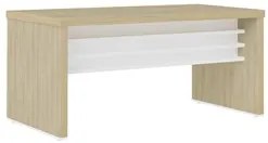 Mesa para Escritório 158cm Tamburato Corp A06 Carvalho/Branco - Mpozen