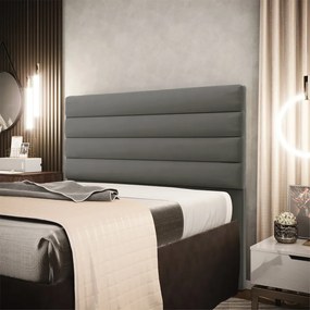 Cabeceira California Para Cama Box King 190 cm Suede Grafite - D'Rossi