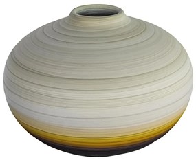 Vaso Bojudo decorativo de cerâmica 16x16x16 - Salar Fosco  Kleiner