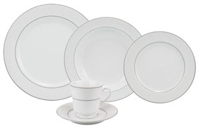 Aparelho Jantar E Chá 20 Peças Porcelana Schmidt - Dec. Martha 2309
