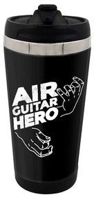 Copo Térmico 500ml Preto Air Guitar Hero Rock