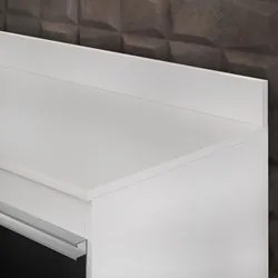 Tampo para Balcão de Cozinha 180cm MDP Branco - Lumil