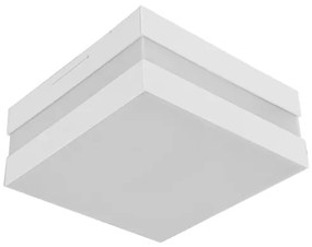 Plafon Sobrepor Aluminio Acrilico Branco 18cm