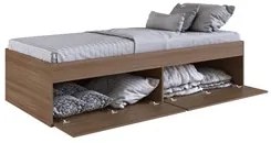 Cama Solteiro Com Mesa de Cabeceira e Guarda Roupa Tókio A05 Montana -