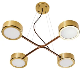 Pendente Spinner Ø60,5Cm 4L G9 | Usina 16581/4 (FN-F - Fendi Fosco)