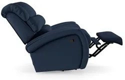 Poltrona do Papai Reclinável Kalie Glider Giratória Massagem FH9 PU Az