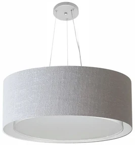 Pendente Cilíndrico Rustico Cinza MJ-4126 Para Mesa de Jantar e Estar
