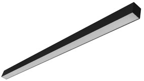 Plafon Led Sobrepor Retangular Preto 35,6w 4000k Fit40