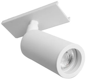 Modulo Spot Sobrepor Aluminio Mini Dicroica Gu10 Lisse - BRANCO