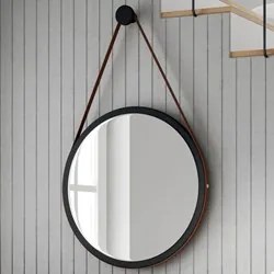Aparador Classic Com Espelho Decorativo Adnet 67cm HI01 Off White/Natu