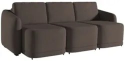 Sofá Cama Casal para Sala 246cm Polska Z08 Veludo Marrom - Mpozenato