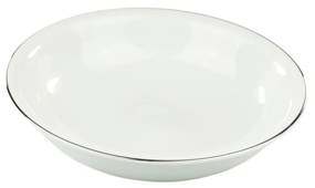 Saladeira 24 Cm Porcelana Schmidt - Dec. Filetado Prata Itamaraty 0012