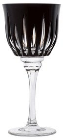 Taça de Cristal Lapidado P/ Vinho Branco 25 Preto - 66