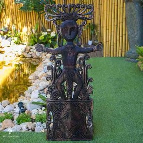Escultura Étnica em Madeira | Bali