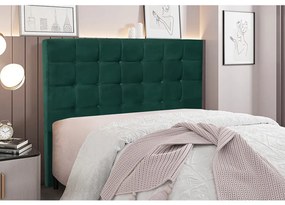 Cabeceira Cama Box Casal 140 cm Verona Veludo Verde S04 - D'Rossi