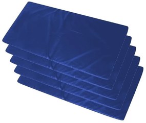 Kit 6 Colchonetes Gin�Stica, Academia E Yoga - 90 X 40 X 3 (Azul)