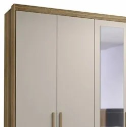 Guarda Roupa Casal 6 Portas Espelho Dubai Majestic Nature/Fendi - VLR