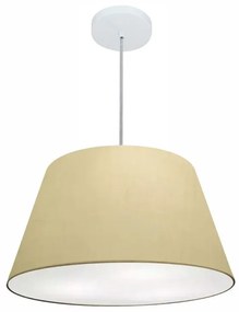 Lustre Pendente Cone Vivare Md-4248 Cúpula em Tecido 30/50x35cm - Bivolt