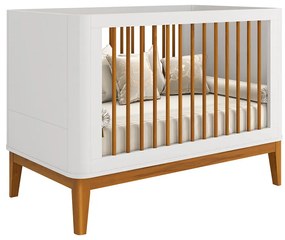 Berço Mini Cama Curvo Boom Square – Branco Fosco