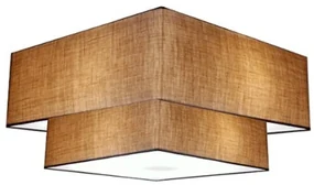 Plafon Para Quarto Quadrado SQ-3018 Cúpula Cor Palha