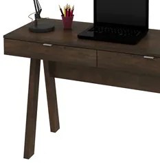 Mesa Para Escritório 2 Gavetas ME4128 Rústico - Tecno Mobili