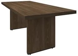 Mesa de Reunião 204cm Tamburato Executiva A06 Marrom/Preto - Mpozenato