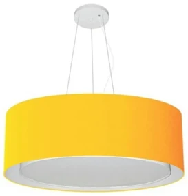 Pendente Cilíndrico Laranja MJ-4126 Para Mesa de Jantar e Estar