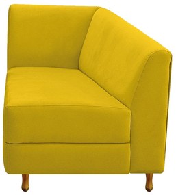 Recamier Valéria 140cm Lado Direito Corano Amarelo - ADJ Decor