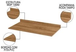 Tampo Para Balcão de Cozinha 100cm Karen P14 Nature - Mpozenato