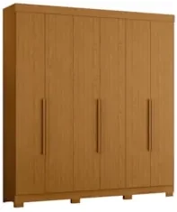Guarda Roupa Casal 200cm 6 Portas Viny A02 Cinamomo - Mpozenato