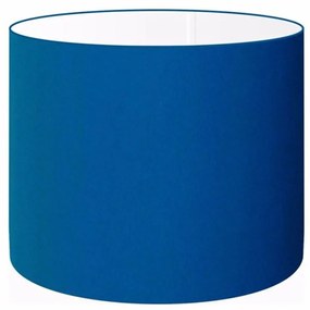 Cúpula abajur e luminária cilíndrica vivare cp-7018 Ø40x25cm - bocal nacional - Azul-Marinho